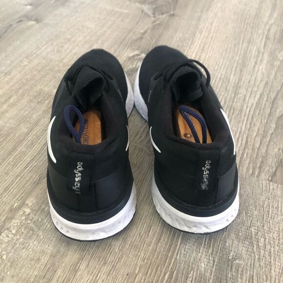 Nike Odyssey React Flyknit 2 Black White Womens Running Shoes Sneakers Size 7.5 - Picture 5 of 11